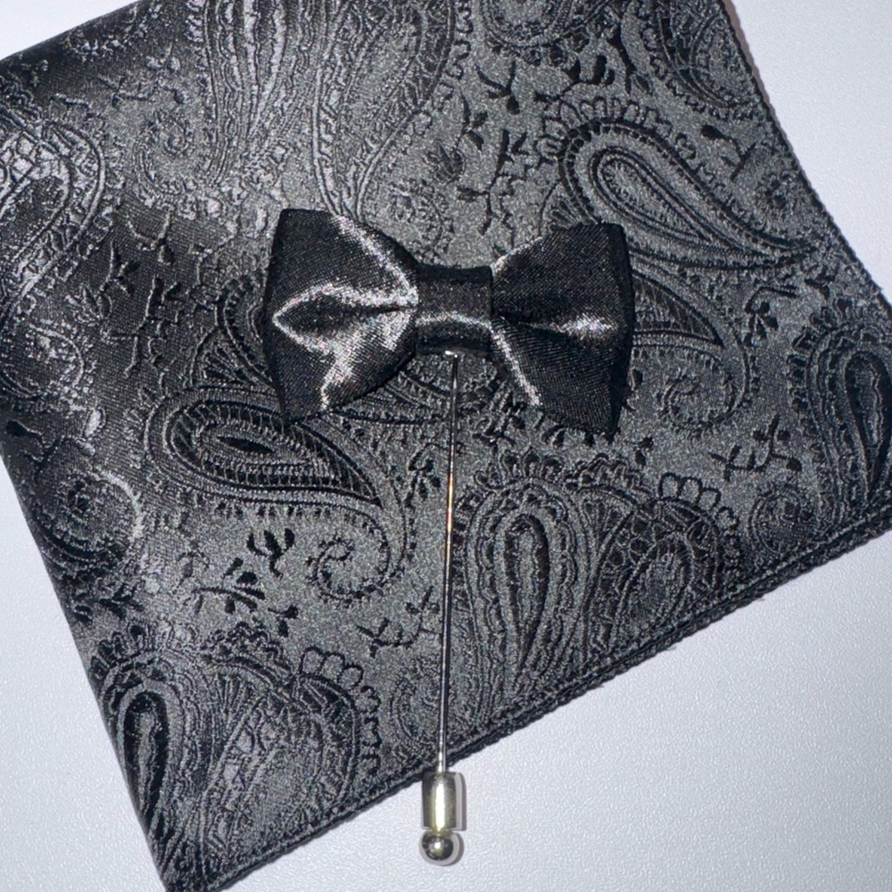 NEW! Pocket square & Coordinating Lapel Pin